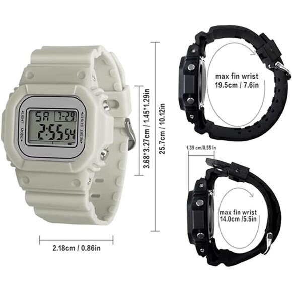 Digital Watch for Men Women Waterproof Outdoor Military Sports Timer - Picture 13 of 14